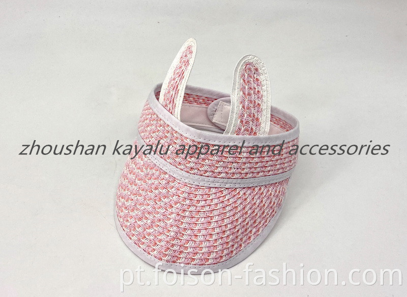New Children S Animal With A Straw Hat For Girls Visor Straw Hat1
